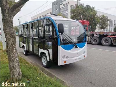  封闭式电动观光车厂家